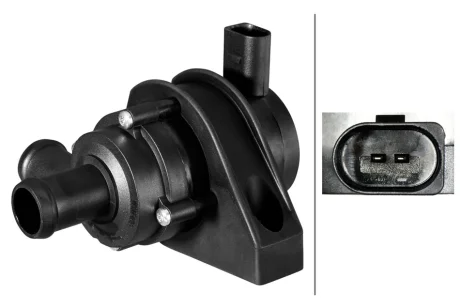 VW Додатковий водяний насос TRANSPORTER V 1.9-3.2 TDI 03-, MULTIVAN V 1.9-3.2 TDI 03 HELLA 8TW 358 304-601