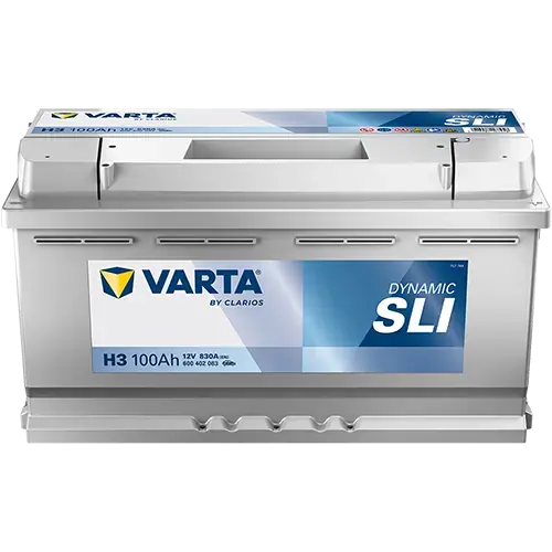 Акумулятор 12В 100Агод./830А (EN) Dynamic SLI (R+ стандартні клеми) 353x175x190 B13 - монтажний фланець 10.5мм (пусковий) VARTA 600402083K262 (фото 1)