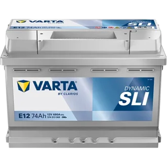Акумулятор 12В 74Агод./680А (EN) Dynamic SLI (L+ стандартні клеми) 278x175x190 B13 - монтажний фланець 10.5мм (пусковий) VARTA 574013068K262
