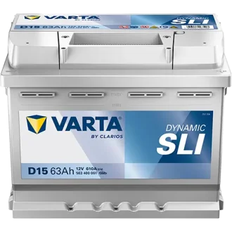 Акумулятор 12В 63Агод./610А (EN) Dynamic SLI (R+ стандартні клеми) 242x175x190 B13 - монтажний фланець 10.5мм (пусковий) VARTA 563400061K262