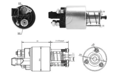 Реле втягуюче стартера ERA ZM4397