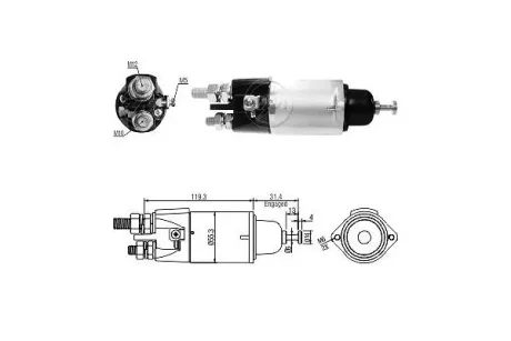 Реле втягуюче стартера ERA ZM3898