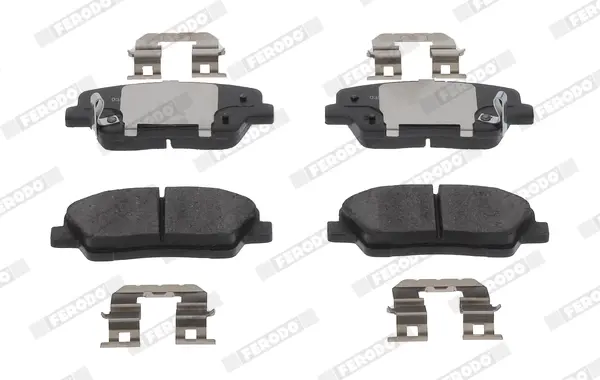 Комплект гальмівних колодок задн, HYUNDAI SANTA FÉ III KIA BORREGO, SORENTO II, SORENTO III, SORENTO II/SUV, STINGER 2.0-3.0D 11.07- FERODO FDB5238 (фото 1)