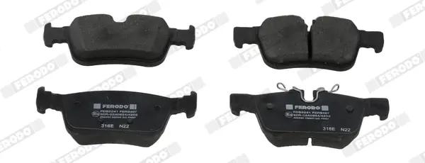 Комплект гальмівних колодок задн, VOLVO S60 III, S90 II, V60 II, V90 II, XC60 II 2.0-2.0H 03.16- FERODO FDB5241 (фото 1)