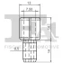 Кліпса кріплення (затискач) Fischer Automotive One (FA1) 11-10035.10 (фото 2)