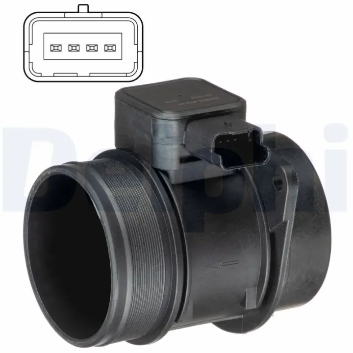 Датчик масової витрати повітря Delphi AF10500-12B1 (фото 1)