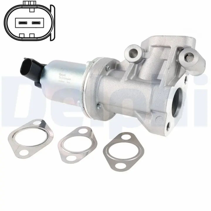 DELPHI HYUNDAI Клапан системи рециркуляції ВГ ACCENT III 1.5 05-, i30 1.6 07-, KIA Delphi EG10614-12B1 (фото 1)