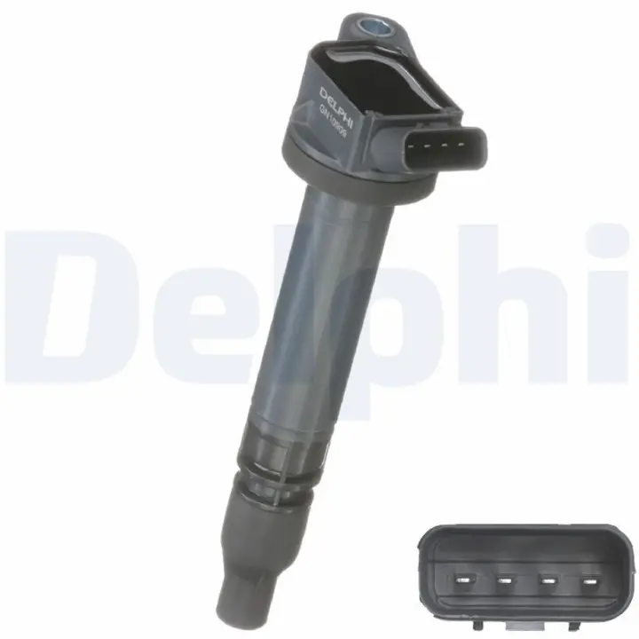 DELPHI TOYOTA Котушка запалювання AURIS 1.33 09-, YARIS 1.2-1.5 10- Delphi GN10909-12B1 (фото 1)
