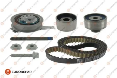 EUROREPAR к-кт. грм. (ремінь + 3 шт. ролика + кріплення) VW 2.0 TDI 12- Eurorepar 1635050580