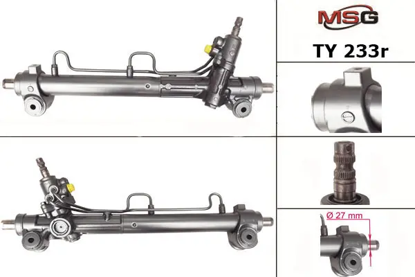 Рульова рейка з ГПК Camry/ES 06-12 (відновлений з KOYO) MSG TY233R (фото 1)