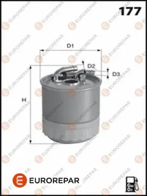 EUROREPAR DB фільтр палива з підігрівом Vito 14- Eurorepar 1643628580 (фото 1)