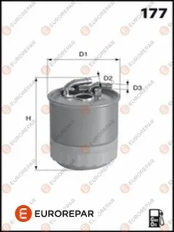 EUROREPAR DB фільтр палива з підігрівом Vito 14- Eurorepar 1643628580