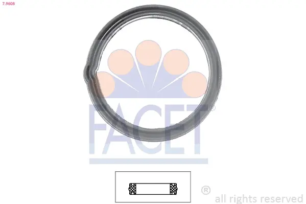 Прокладання термостату Hyundai i10, Getz/KIA Picanto (7.9608) Facet FACET 79608 (фото 1)