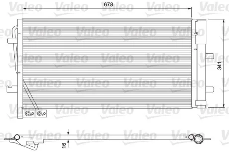Радіатор кондиціонера AUDI Q3 1.4-2.5 11-18 Valeo 814169