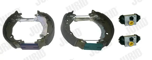 JURID CITROEN KIT EVO Комплект гальмівних колодок задн. (колодки + циліндри) C4 CACTUS 1.6 HDi 90 14- Jurid 381521J (фото 1)