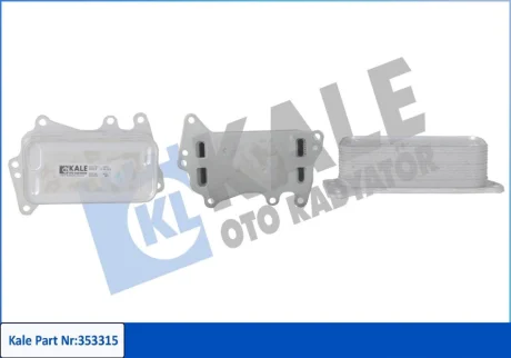 KALE BMW Оливний радіатор (без корпуса) 1 F20, 2, 3 F30, 4, 5 F10, X1 E84, X3 F25, X5 F15 2.0d Kale oto radyator 353315 (фото 1)