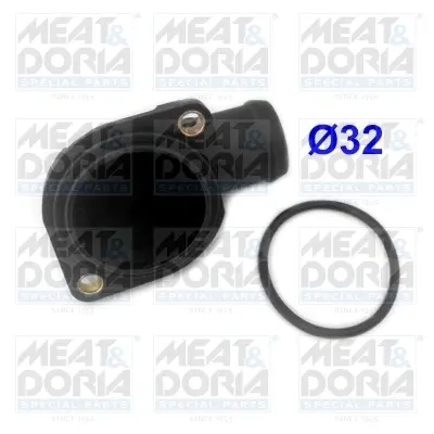 MEATDORIA VW Фланець охолоджувальної рідини Golf, Passat, T2,T4 AUDI SEAT MEAT&DORIA 93102 (фото 1)