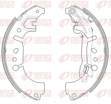 FIAT гальм. колодки задн. 500/Tipo/Fiorino 07- REMSA 4446.00 (фото 1)