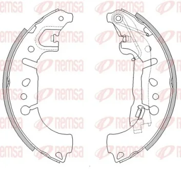 FIAT гальм. колодки задн. 500/Tipo/Fiorino 07- REMSA 4446.00