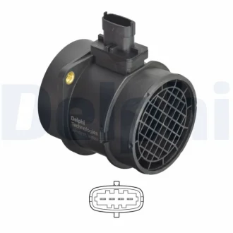 DELPHI JEEP Витратомір повітря GRAND CHEROKEE IV 3.0 CRD V6 11- Delphi AF10721-12B1
