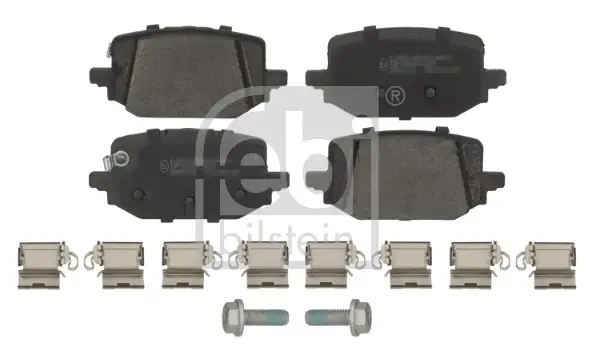 Комплект гальмівних колодок задн, NISSAN QASHQAI III, X-TRAIL IV 1.3H/1.5H 04.21- FEBI BILSTEIN 184228 (фото 1)