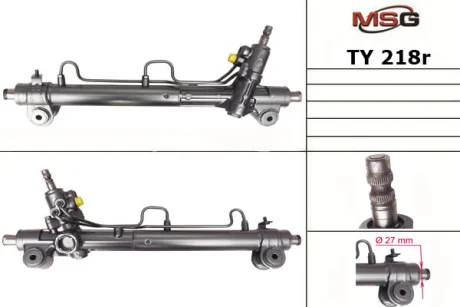 Рульова рейка з ГПК Camry/ES 01-06 (відновлений з KOYO) MSG TY218R