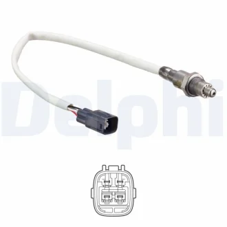 Лямбда-зонд (кількість дротів 4, 275мм) TOYOTA AYGO, YARIS 1.0 12.10- Delphi ES2124312B1