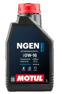 1л NGEN Hybrid 0W-16 Олива синтетична для 4-такт. двигунів для гібридів GF-6B, SP Motul 111886 (фото 1)