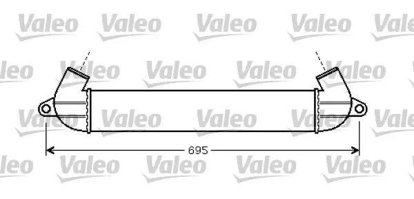 Інтеркулер FIAT DOBLO 1.3D/1.9D 03.01- Valeo 818712 (фото 1)