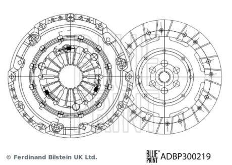 CITROEN зчеплення комплект C II, DS3, OPEL BLUE PRINT ADBP300219