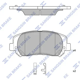 Колодки гальмівні передні Chrysler 200 (15-), Jeep Cherokee (21-)/Mazda CX-5 (11-) HI-Q Hi-Q (SANGSIN) SP4020