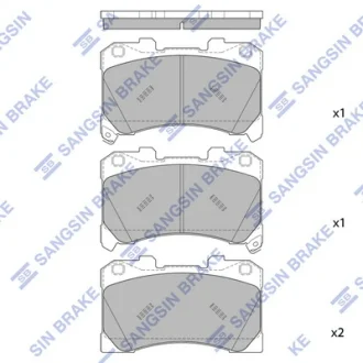 Колодки тормозные передние Toyota Yaris (22-) Hi-Q (SANGSIN) SP4046