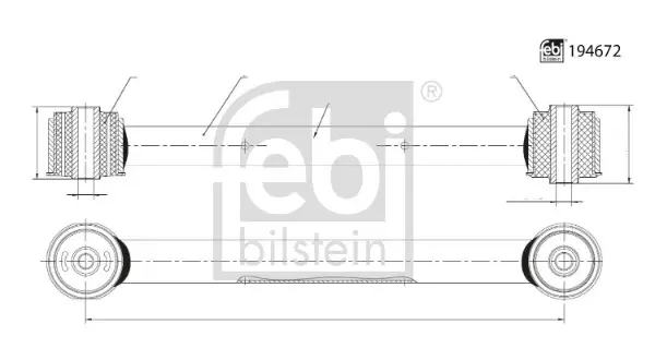 FEBI JEEP Важіль підвіски задн. GRAND CHEROKEE III 05- FEBI BILSTEIN 194672 (фото 1)
