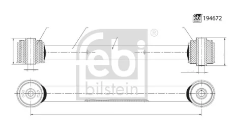 FEBI JEEP Важіль підвіски задн. GRAND CHEROKEE III 05- FEBI BILSTEIN 194672