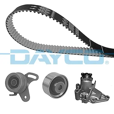 Комплект ГРМ + помпа Hyundai Accent/Elantra/Getz/Kia Rio 1.4/1.5/1.6 95- (22x105z) DAYCO KTBWP6000 (фото 1)