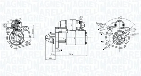 CITROEN Стартер BERLINGO 16-, DS, FIAT, PEUGEOT MAGNETI MARELLI 063726281010