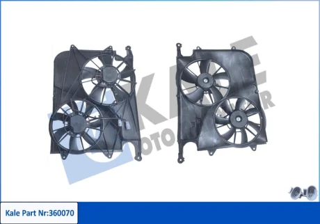 KALE OPEL Вентилятор радіатора (з дифузором) ANTARA A 2.0, 2.2 06-, CHEVROLET, VAUXHALL Kale oto radyator 360070
