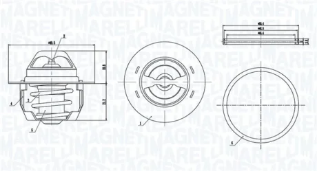 Фото 1 - renault термостат duster, logan, clio, kangoo, trafic ii, megane, opel 1.4/2.0 MAGNETI MARELLI 352317005140 RENAULT Термостат Duster, Logan, Clio, Kangoo, Trafic II, Megane, Opel 1.4/2.0 MAGNETI MARELLI 352317005140 (фото 1)