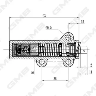 Натягувач ременя ГРМ гідравлічний Audi A6/A8/VW Phaeton/Touareg 3.7–4.2 V8 GMB GHAT185