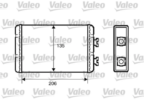 VALEO BMW Радіатор опалення 3 E46, X3 E83 Valeo 812220