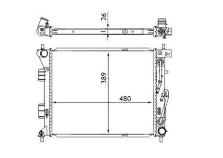 Радіатор охолоджування MAHLE / KNECHT CR 1694 000S