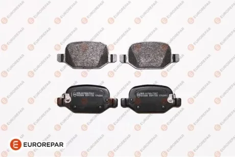 Гальмівні колодки зад. Fiat 500L 0.9-1.6 12- (TRW) (95.8x43.9x17) Eurorepar 1623064080
