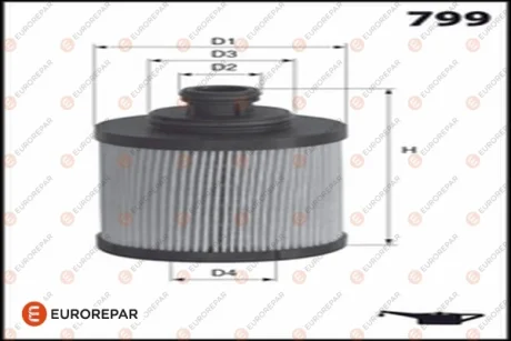 Фільтр масляний Chrysler 300C / Jeep Grand Cherokee 3.0 CRDI 11 - Eurorepar 1682952980