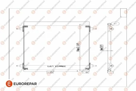 Радіатор кондиціонера Berlingo/Partner 1.6HDI 05- Eurorepar E163366