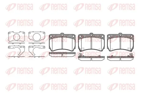 KIA гальмівні колодки передн. Rio -02 MAZDA 323 -94 REMSA 0212.32