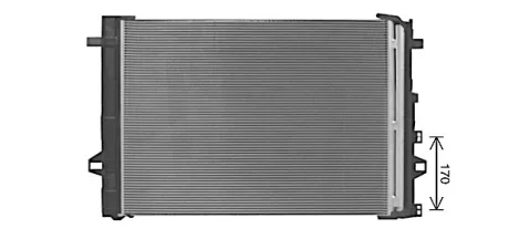 Радіатор кондиціонера MB A-Class W176, B-Class W242, W246, CLA W117, GLA X156 AVA AVA COOLING MS5716D