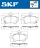 CHRYSLER гальмівні колодки передн.PT Cruiser 00- SKF VKBP 80605 A (фото 2)