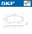 MITSUBISHI колодки гальмівні передні LANCER,92- SKF VKBP 80715 A (фото 2)