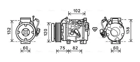 Компресор кондицiонера CLEVER FIT AVA COOLING TOAK664