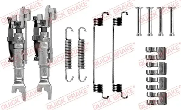Монтажний набір гальмівної колодки FIAT 500, 500 C, PANDA, PUNTO FORD KA 0.9-Electric 09.99- QUICK BRAKE 105-0783S (фото 1)
